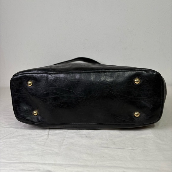 TIGNANELLO Black Leather Studded Tote Bag - Picture 5 of 16